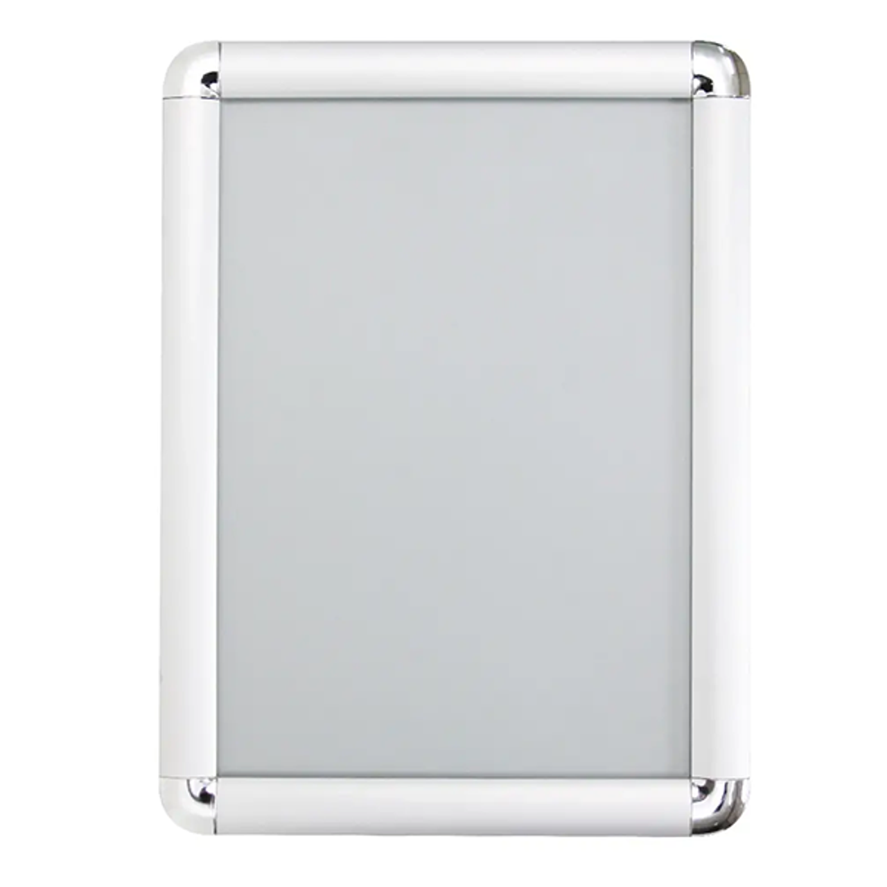 25mm Silver Round Corner Snap Frames